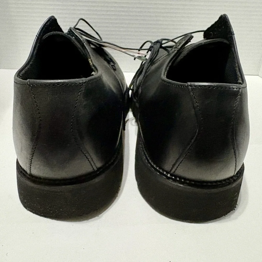 Texel Summumtex Black Leather Oxford Shoes Men's Size 13 M USA Vibram‎ Sole